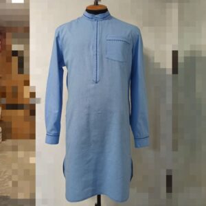 Абая бавовняна блакитного кольору