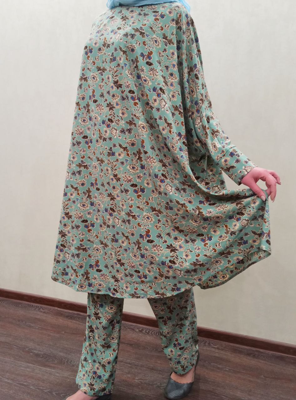 Абайя жіноча з брюками (костюм) - Зображення 3