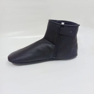 Хуффи з натуральної шкіри чорного кольору